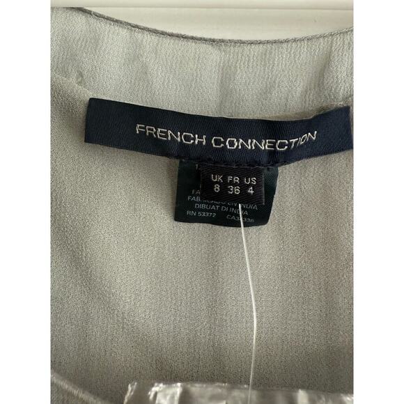 French Connection Winter Mist Sequin Sleeveless Top size 4 New with Tags - Picture 3 of 5